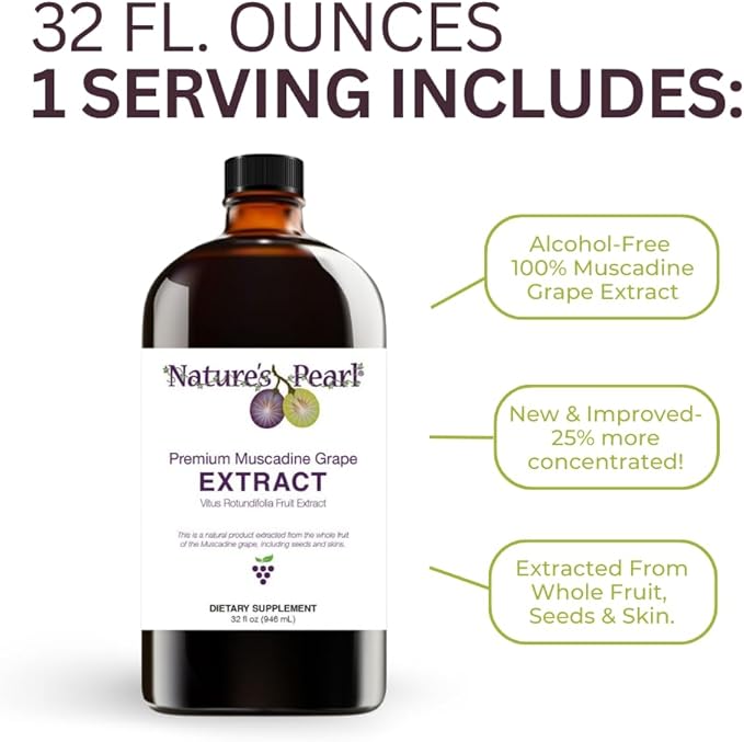 Youngevity Nature's Pearl Premium Muscadine Grape Extract Herbal Supplement Gluten Free