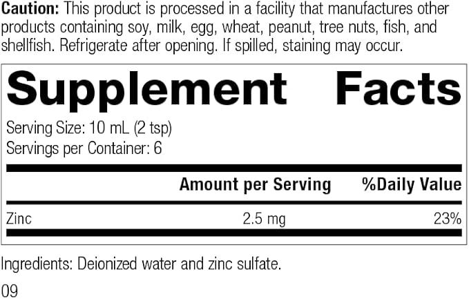 Standard Process Inc. Zinc Test - Zinc Supplements - 2 fl. oz.