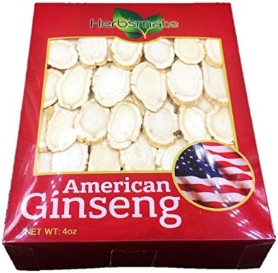 Hand-Selected A Grade American Ginseng Large Slice (4Oz. Box)