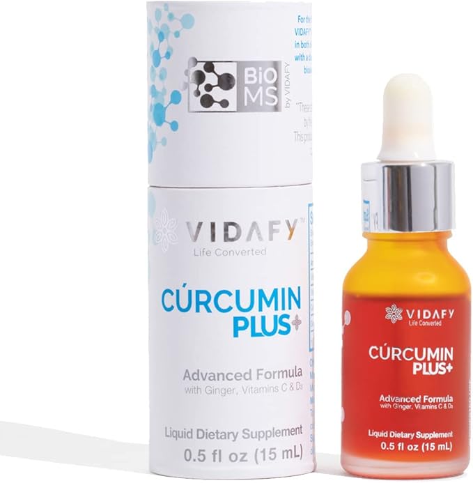 Turmeric Curcumin Plus with BioMS - Pack of 3 Liquid Drops Curcumin Supplements