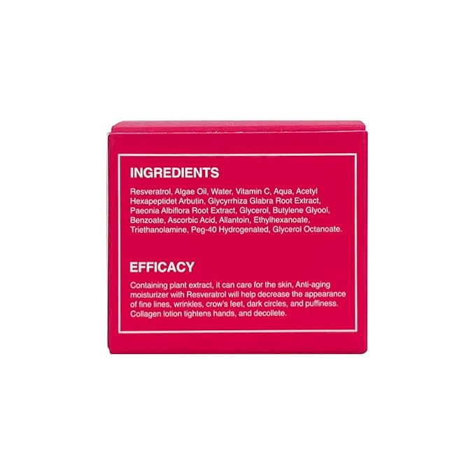 Resveratrol, Algae Oil and Vitamin C Cream 1.69 fl, Anti-aging and Moisturizer Night Cream