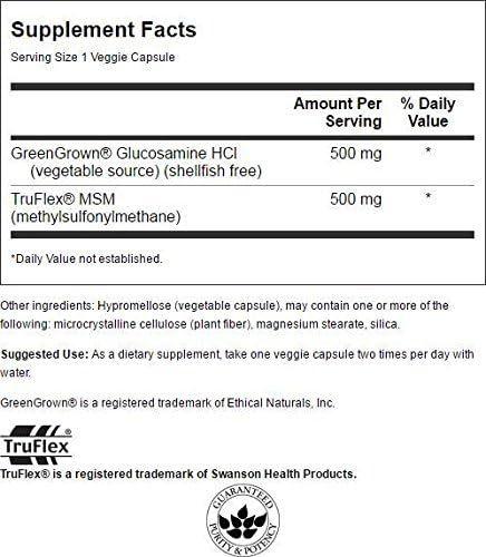 Swanson ULT GLUCOSAMINE & MSM 60 Veg Cap