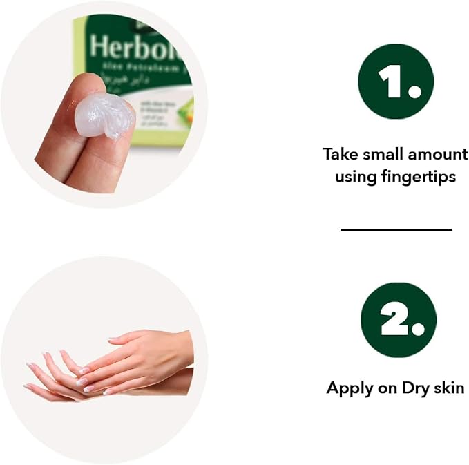 Dabur Herbolene Aloe Vera Gel Petroleum Jelly - Enhanced with Vitamin E for Deep & Intensive Skin Moisturization - Gentle on Sensitive Skin - Nourishing Bliss & Lasting Hydration - 425 ML (Pack of 1)