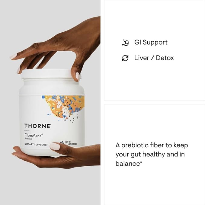 THORNE FiberMend - Prebiotic Fiber Powder to Help Maintain Regularity and Balanced GI Flora* - 11.6 Oz