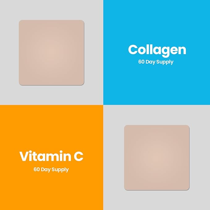 Veru Wellness Anti Aging Duo Lifestyle Patches Collagen C - Self Adhesive Time Release Topical Patch, 8-10 Hours (60 Day Supply)
