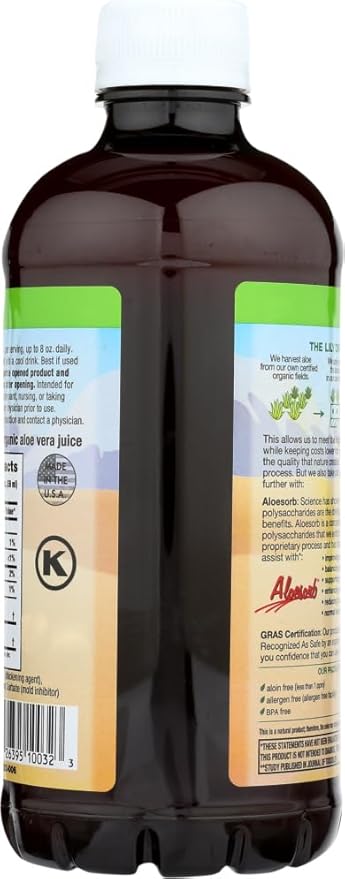 Lily of The Desert Aloe Vera Gel Organic Liquid 32 oz (Pack of 1)