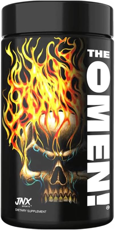 JNX SPORTS The Omen! Thermogenic Fat Burner – Dietary Supplement for Men & Women with L Carnitine | Appetite Suppressant & Metabolism Booster | 100 Capsules