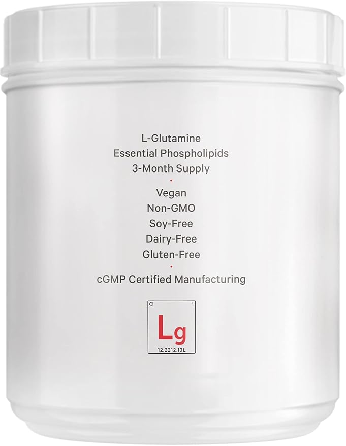 Codeage Liposomal L-Glutamine Powder - High-Potency L-Glutamine 5,000 mg per Serving - 3-Month Supply - Liposomal Delivery, Free-Form Amino Acid, Unflavored Glutamine - Non-GMO Gluten-Free - 16.67 oz
