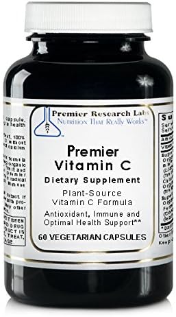 Premier Research Labs Vitamin C Supplement - Natural Vitamin C, Whole Food Vitamin C, Essential C Complex, Pure with Bioflavonoids & Organic Ingredients - 60 Vegetarian Capsules