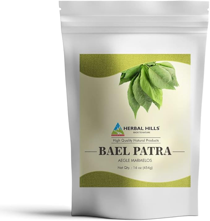 HERBAL HILLS Neem Leaf Powder and Bilva Bael Leaf Powder Pack of 2 Combo
