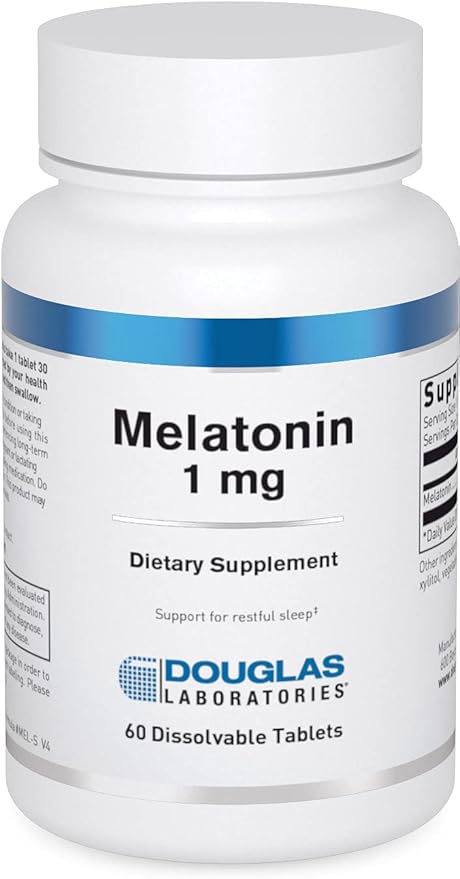 Douglas Laboratories Melatonin 1 mg. | Supports Sleep/Wake Cycles | 60 Tablets