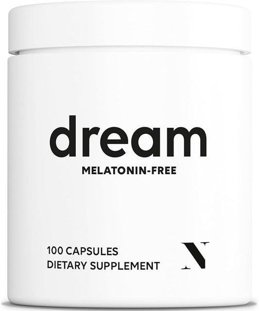 Newt's Sleep Aid | Magnesium Threonate, Apigenin & Theanine | Natural Melatonin-Free Non-Habit Forming Sleeping Pills for Deep Sleep Super Calm & Stress Relief | 100 Capsules for All Ages | Dream