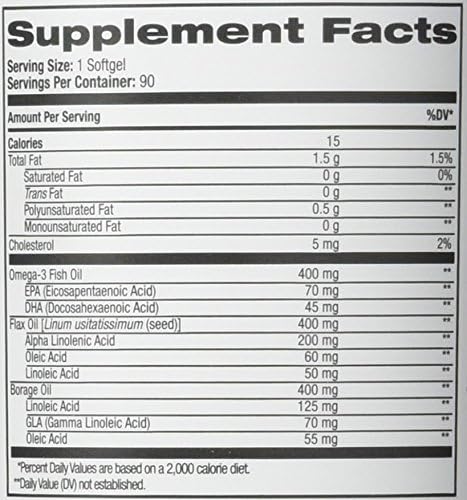Natrol - Omega 3-6-9 Complex, 90 softgels