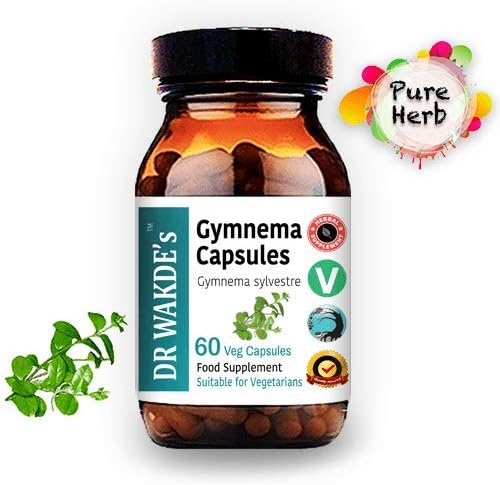 DR WAKDE's® Gymnema Capsules (Gudmar) I 100% Herbal I 60 Veggie Capsules I Ayurvedic Supplement I All Natural