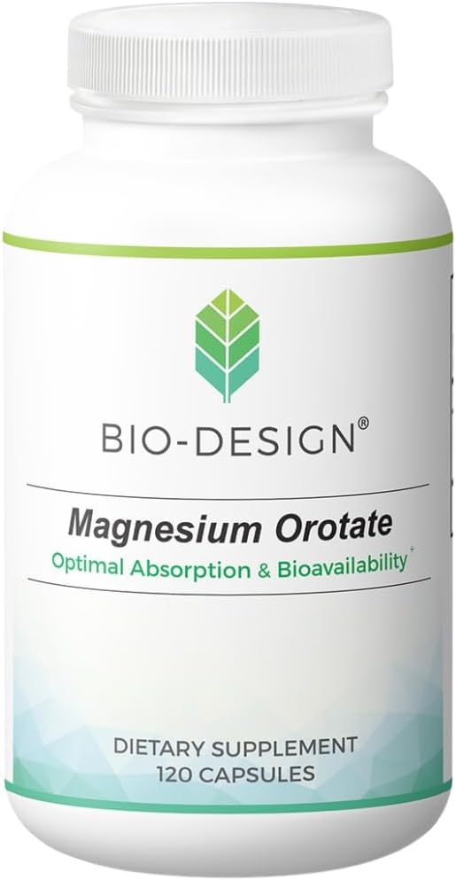 Magnesium Orotate - Bioavailable Chelated Mineral Supplement - 60 mg per Serving - Supports Sleep, Heart Health, Energy, Muscle & Nerve Health - 120 Capsules