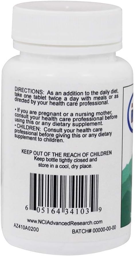Nutrient Carriers Zinc 60 mg 200 Tablets