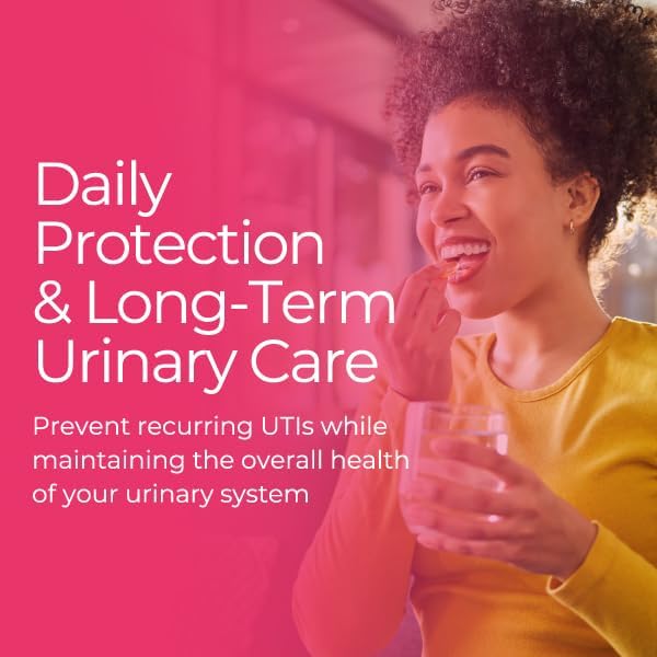 UroDefend UTI Protection Formula | Cranberry PACs | Physician Formulated | Additive Free + Gluten Free | Cranberry Extract, Pine Bark Extract, D Mannose, Vitamin C | 60 Capsules