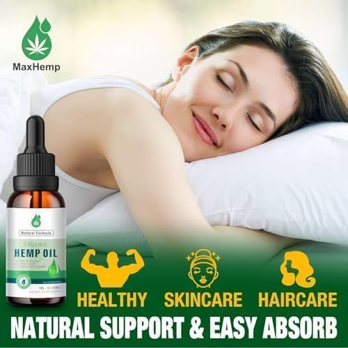 2 Pack Hemp Oil Organic Premium - 2,800,000 Maximum Strength - 100% Natural Hemp Drops Tincture - Hemp Oils with Vegan, Non-GMO Grown
