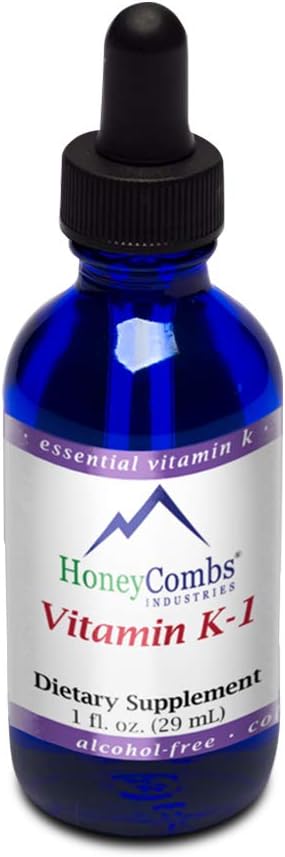 Vitamin K1 Liquid – Alcohol-Free Oral Vitamin K1 Drops - Liquid Vitamin K for Skin, Bones & Blood Health – Vegan, Non-GMO Vitamin Liquid Extract for Internal & External Use, 16 Fl Oz.