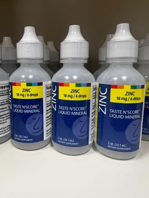 Taste N' Score Zinc Liquid Ionic Mineral Supplement; 100% Pure; 18 mg; 118 Servings