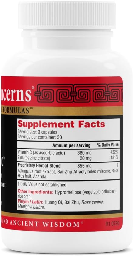 Health Concerns Astra C - Immune Support & Antioxidant Supplement - 90 Capsules