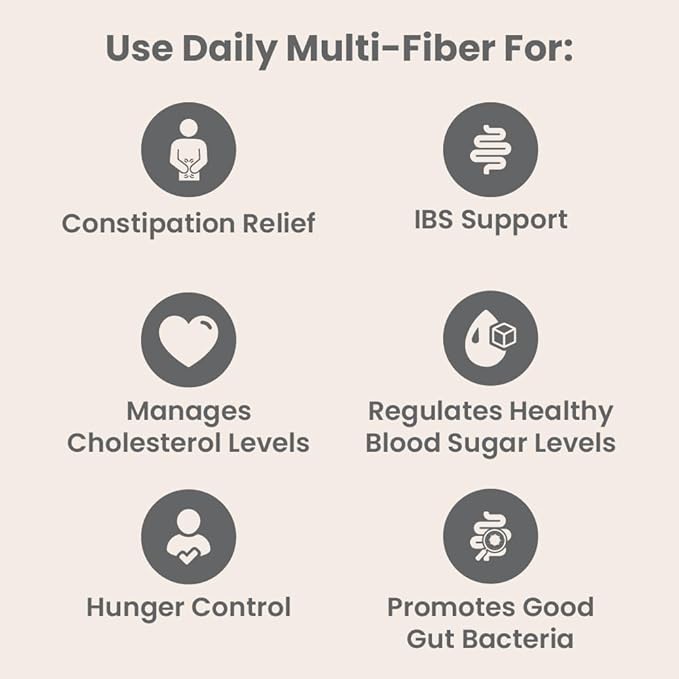 nbpure Daily Fiber Powder Blend for Digestive Health, Cholesterol Support, Healthy Weight Management - with Prebiotic, Insoluble, Soluble Fiber + 4 Probiotic Strains, Savory Mocha, Gusset, 45 Servings
