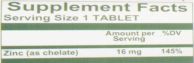 NutriWest, Zinc Chelate 16 mg 90 Tablets