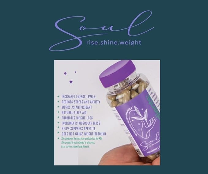Beyoutiful Happy Balance Soul Dietary Supplement Weight Loss & Appetite suppressant Metabolism Support for Fat Burning. Suplemento para supresion de apetito y bajar de peso, quema de grasa