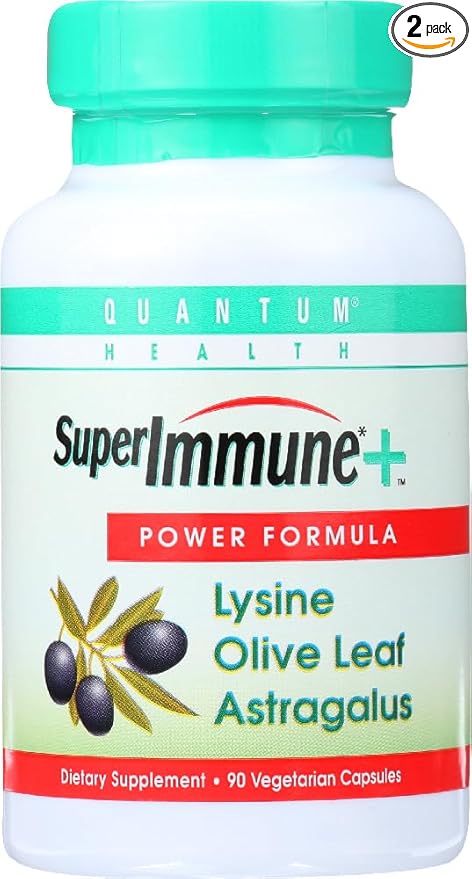 Quantum Health, Super Immune Vegetarian Capsule, 90-Count Packages (Pack of 2)
