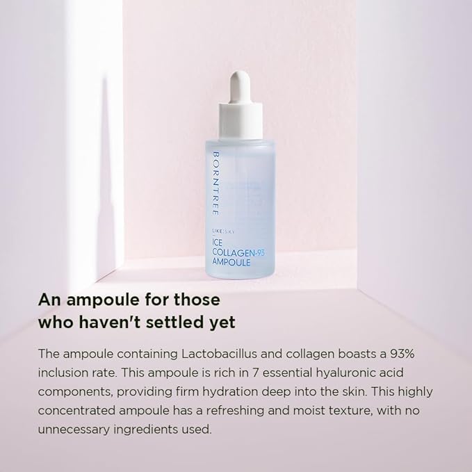 Like Sky Ice Collagen 93 Ampoule 1.69 fl oz/Marine collagen, Absorption rate of more than 40 times, K-beauty
