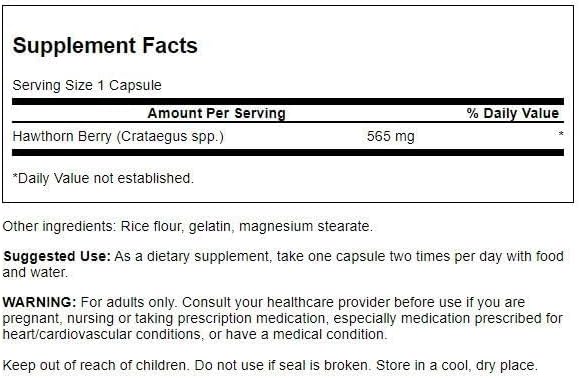 Swanson Hawthorn Berry - Antioxidant, Circulation Support (250 Capsules, 565 mg Each)