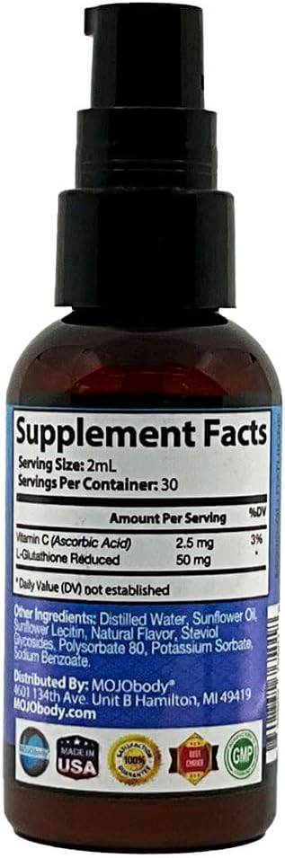 Nano Glutathione 2oz Spray Bottle: Elevate Your Health with 100% Absorption Ultra Nanotechnology Glutathione Master Antioxidant