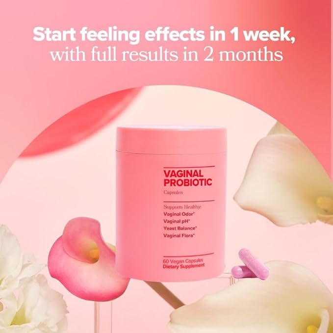 Probióticos vaginales para Mujeres, equilibrio de pH con prebióticos y mezcla de probióticos Lactobacillus, suplemento de salud Vaginal para Mujer, promueve el olor Vaginal saludable y la Flora (1)