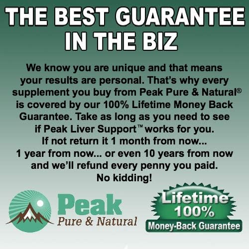 Peak Pure & Natural Peak Liver Support Milk Thistle Based Liver Support Supplement | Liver Cleanse and Detox | 90 Capsules