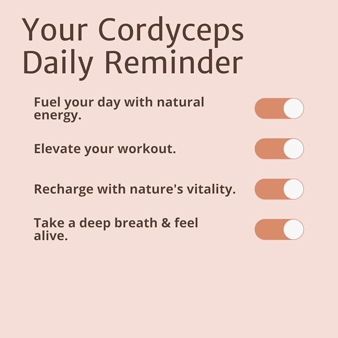 Magic Doze Cordyceps Mushroom Capsules - 60 Vegan Capsules, Herbal Supplement for Dietary Use