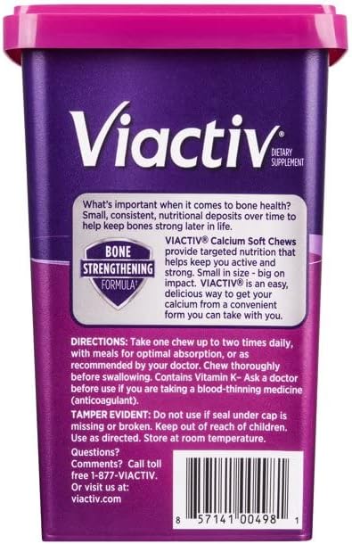 Viactiv, Calcium Plus D, Soft Chews, Caramel - 100 soft chews, Pack of 2