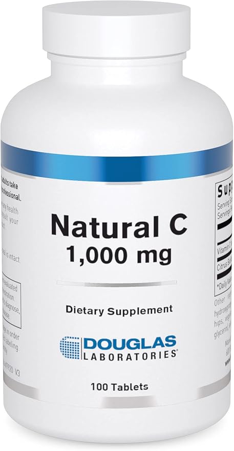 Douglas Laboratories Natural C 1000 mg. | Supports Skin, Blood Vessels, Tendons, Joints, Cartilage, Bone, and Circulatory System | 100 Tablets