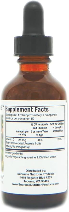 Supreme Nutrition Acerola Supreme Tincture, 2 fl oz | 59 Servings