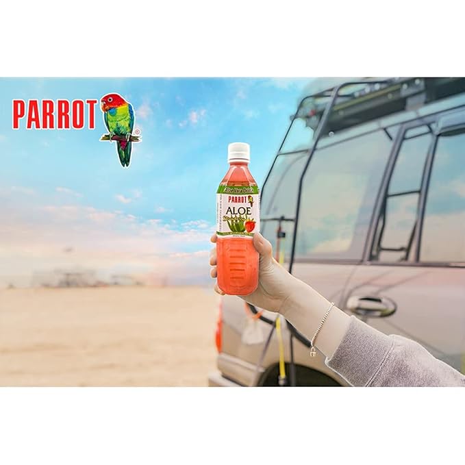 Parrot Brand Aloe Strawberry 16.9 fl.oz.(Pack of 10)