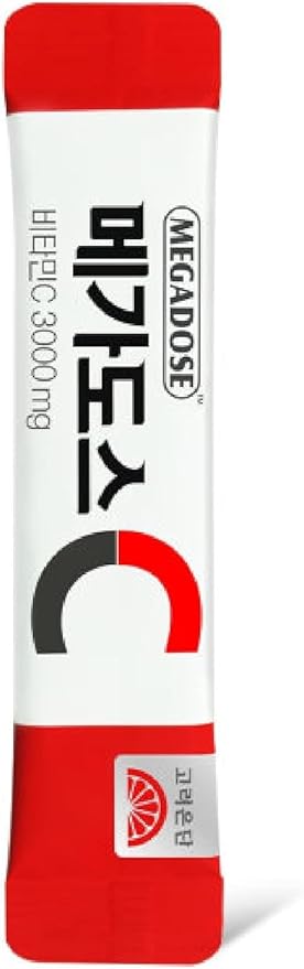 Korea MEGADOSE Vitamin C Powder 3000mg | Powder Type | 100s | High Content Vitamin 3g*100 Sticks (Total 300g)