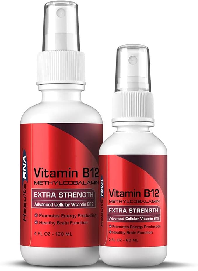 Results RNA - Advanced Cellular Vitamin B12 Methylcobalamin Supports Heart Health, Good Mood, Energy & Brain Function. Enjoy Superior Absorption Vitamin B12 Formula. (2 oz - 30 Servings)