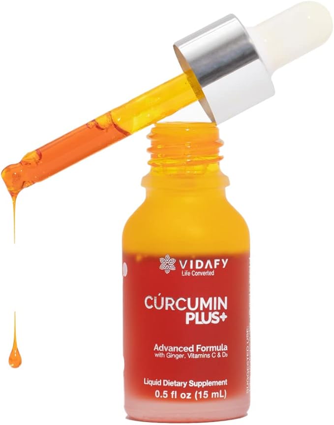Turmeric Curcumin Plus with BioMS - Pack of 3 Liquid Drops Curcumin Supplements