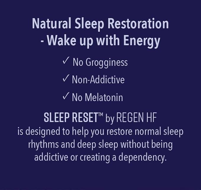 Regen HF Sleep Reset | Natural Sleep Aid Supplement | No Melatonin | Made in The USA