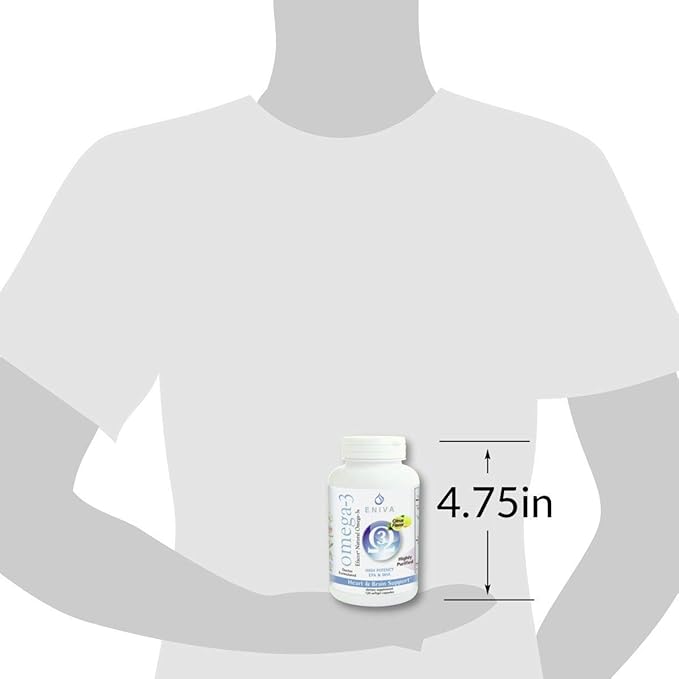 Eniva Omega-3 Fish Oil High EPA/DHA Premium Fish Oil Daily Supplement 2 Pack (240 caps)