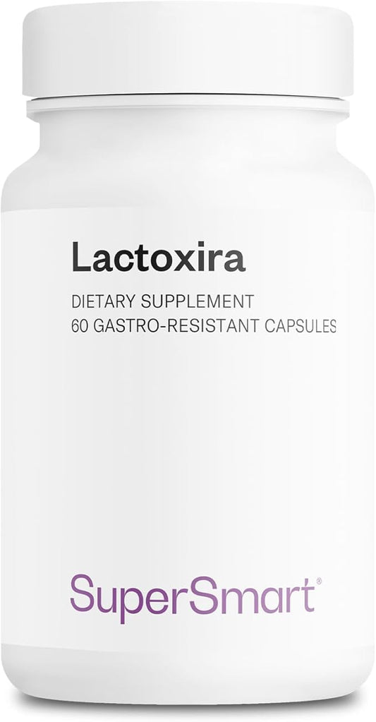 Supersmart - Lactoxira (High Potency) - 8-in-1 Probiotic Complex Supplement - Advanced Formula for Women & Men - with Lactobacillus Casei, Brevis | Non-GMO & Gluten Free - 60 DR Capsules