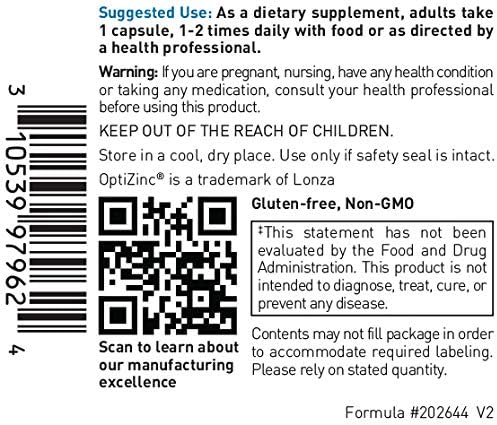Douglas Laboratories C-D-Zinc | Support for Cellular Health and Immune Function* | 60 Vegetarian Capsules