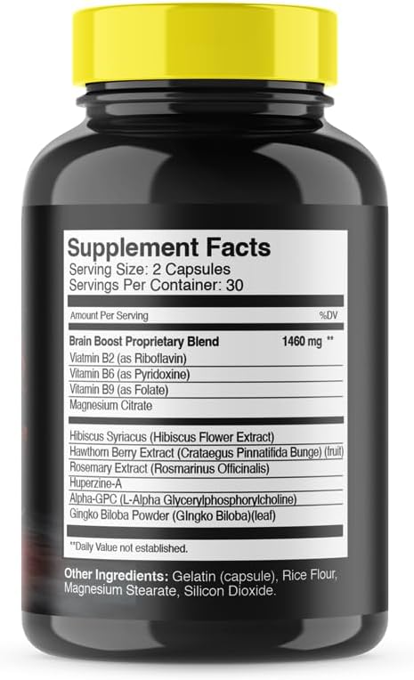 (2 Pack) IQ Blast Pro Supplement, IQ BlastPro Brain Booster Nootropic Capsules Reviews Optimal Cognitive Function, IQ Blast Plus Reduce Brain Fog Health, IQBlastPro Clarity Focus Memory Pills (120 Ct)