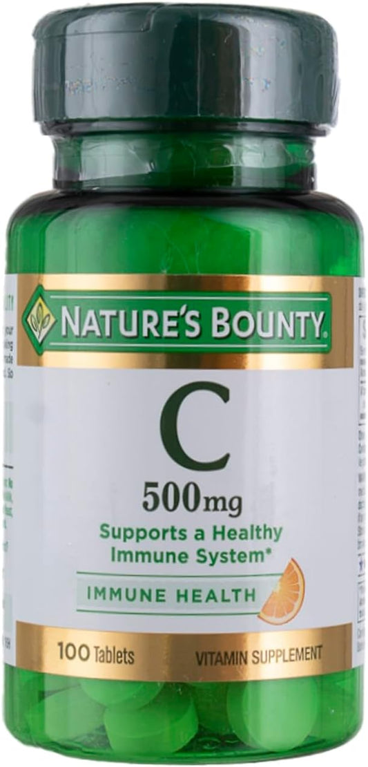Nature's Bounty Vitamin C, 500mg, 100 Tablets