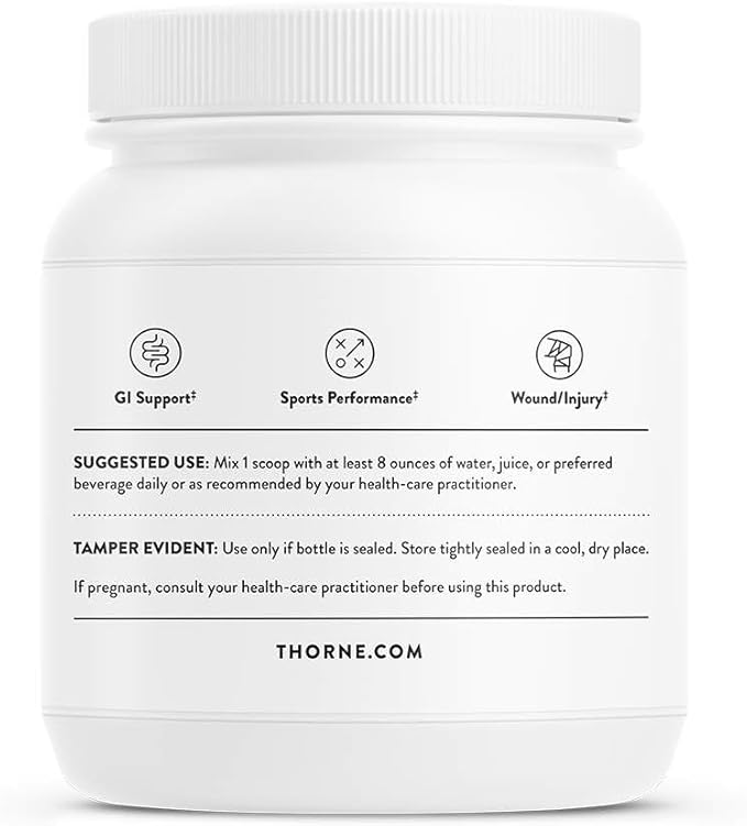 THORNE L-Glutamine Powder - Glutamine Powder for GI Health and Immune Function* - 17.8 Oz