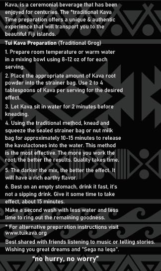 TUI KAVA PREMIUM WELLNESS KAVA -TRADITIONAL Noble Pounded Medium Grind 500g (1lb 2oz) - SHARING SIZE | Very Heady Kava | All Natural Relaxation | Increase Focus | Mood/Sleep Support | Stress Relief | STRAINER BAG REQUIRED.